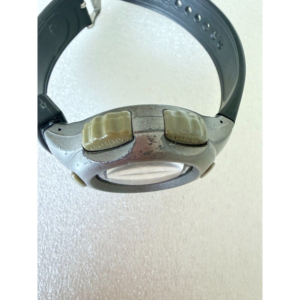 Vintage 90s Y2K Fossil Blue Digital Sports Watch DQ-1051 Timer 100M Pre-owned - Picture 5 of 9